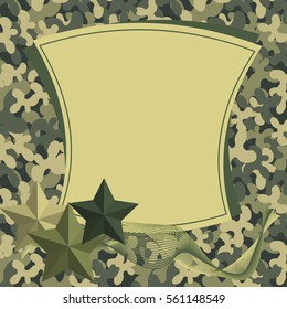 Template for the congratulations of the men with a military holiday
