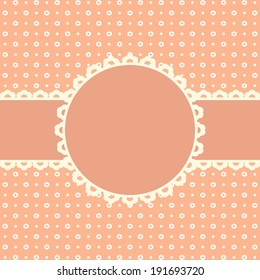 Template for congratulations on a holiday. A vector illustration.