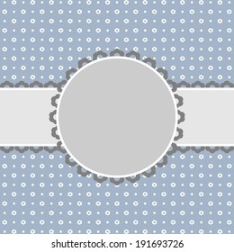 Template for congratulations on a holiday. A vector illustration.