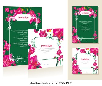 Template of the congratulatory card