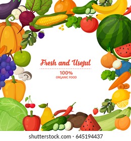Template for cooking, restaurant menu and vegetarian food