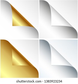 template, corner, page, paper, fold