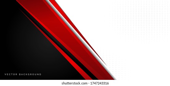 Template corporate banner concept red black grey   white contrast background  You can use for ad  poster  template  business presentation  Vector illustration