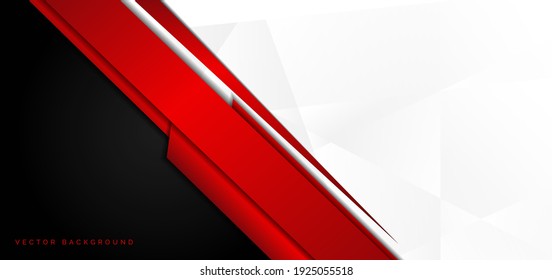 Template corporate banner concept red black grey   white contrast background  You can use for ad  poster  template  business presentation  Vector illustration