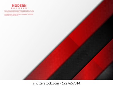 Template corporate banner concept red black grey and white contrast background. You can use for ad, poster, template, business presentation. Vector illustration