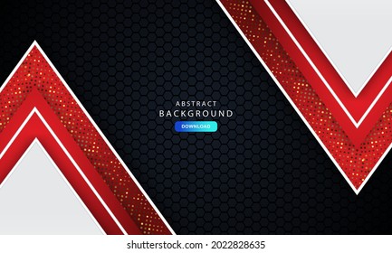 Template corporate banner concept red black grey and white contrast background. Elegant concept design