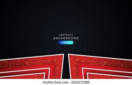 Template corporate banner concept red black contrast background. Elegant concept design