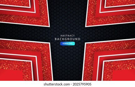 Template Corporate Banner Konzept roten schwarzen Kontrast Hintergrund. Elegantes Design