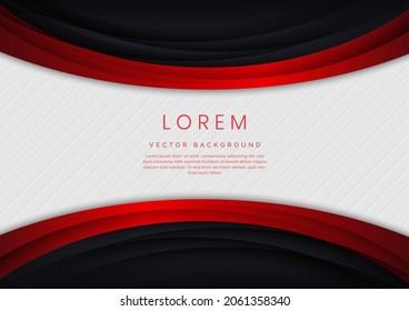 Fondo de contraste rojo, gris y blanco, concepto de banner corporativo de plantilla. Puede usar para publicidad, afiche, plantilla, presentación comercial. Ilustración del vector