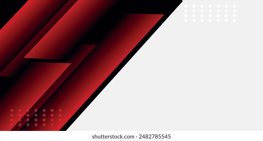 Template corporate banner concept red black grey and white contrast background.	
