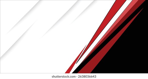 Template corporate banner concept red black grey and white contrast background. You can use for ad, poster, template, business presentation. Vector illustration