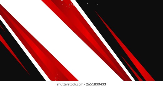 Modelo de banner corporativo conceito vermelho preto cinza e branco contraste fundo. Você pode usar para anúncio, cartaz, modelo, apresentação comercial. Ilustração vetorial