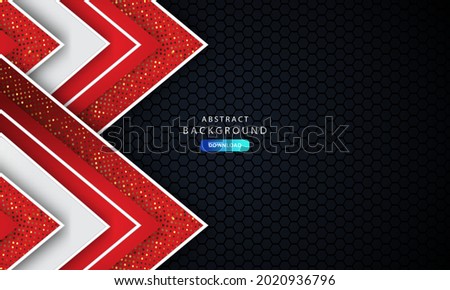 Template corporate banner concept red black grey and white contrast background. Elegant concept design