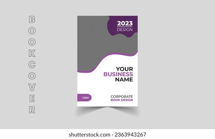 Template for Corporate Book Cover Design in 6x9. A brochure, annual report, magazine, poster, business presentation, portfolio, flyer, or banner could be modified. 
