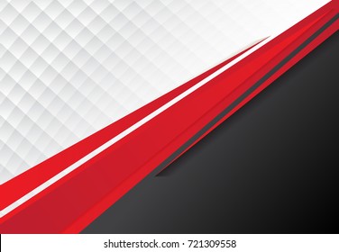template corporate concept red black grey   white contrast background  Vector graphic design illustration  copy space