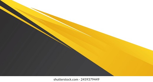 template corporate concept yellow black grey and white contrast background.