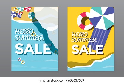 Template Corporate cover beach style background for Identity Poster Brochure magazine publish design Layout vector template