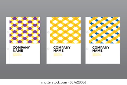 Template Corporate cover Swiss style background for Identity Poster Brochure publish design Layout vector template multicolor tri color