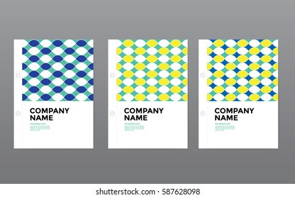 Template Corporate cover Swiss style background for Identity Poster Brochure publish design Layout vector template multicolor tri color