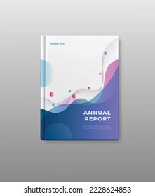 template cover book annual report with geometric design,vector illustration eps 10