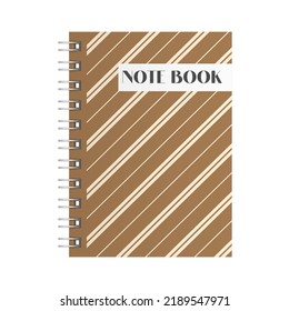 Template cover of a copybook with an trendy design: colorful hearts pattern. Modern cover design. Club flyer template.