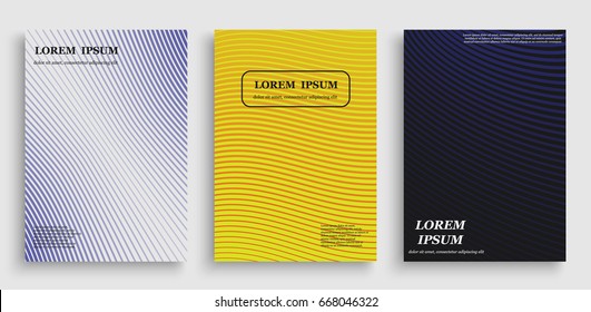 template for cover design with geometric halftone gradients