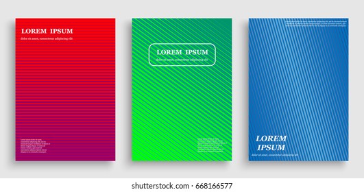 template for cover design with geometric halftone gradients
