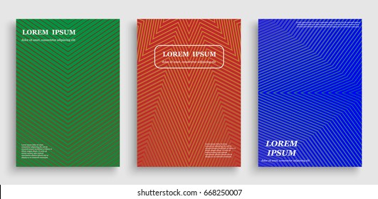 template for cover design with geometric halftone gradients