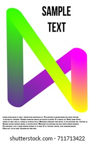 Template for the cover of a notebook, poster, book. Abstract figures. Future geometric design.