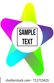 Template for the cover of a notebook, poster, book. Abstract figures. Future geometric design.
