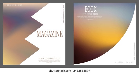 The template of the cover page of the printed edition. Cover, book, magazine, brochure, booklet. The idea of creativity and modern design is wonderful