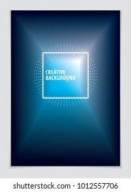 Template for Cover, Placard, Poster, Flyer and Banner Design. Cool geometric vector background for your design. Minimalistic brochure design. 
