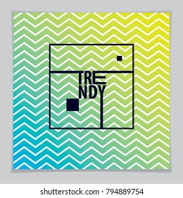 Template for Cover, Placard, Poster, Flyer and Banner Design. Cool geometric vector line background for your design. Minimalistic brochure design.