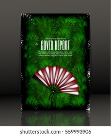 Template Covers for books. Chinese New Year background with a an. Vector.