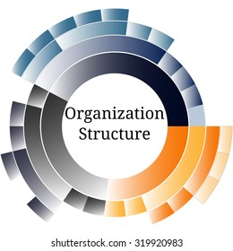 Template for creating infographics consisting of colorful segments of circles 