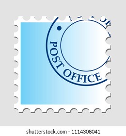 Template for creating promotional products in the form of a postage stamp.
