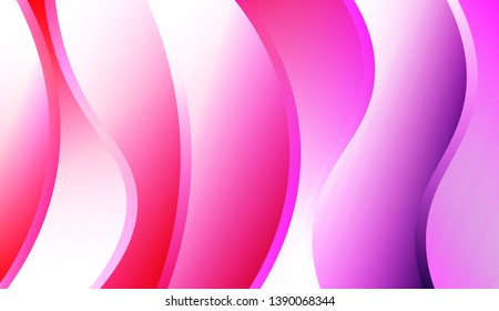 Template Creative Background With Curves Lines. For Cover Page, Landing Page, Banner. Colorful Vector Illustration.