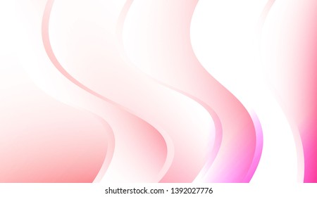 Template Creative Background With Curves Lines. For Cover Page, Landing Page, Banner. Colorful Vector Illustration.