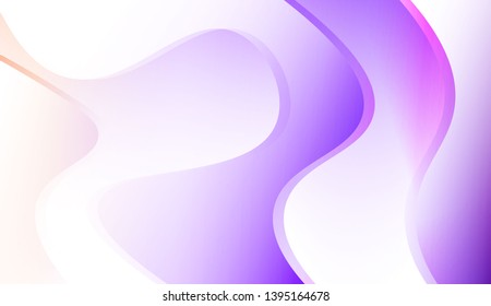 Template Creative Background With Curves Lines. For Cover Page, Landing Page, Banner. Colorful Vector Illustration.
