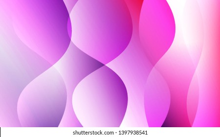 Template Creative Background With Curves Lines. For Cover Page, Landing Page, Banner. Colorful Vector Illustration.