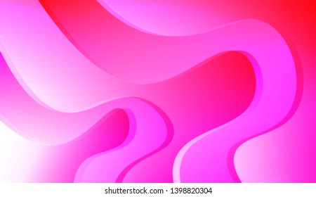 Template Creative Background With Curves Lines. For Cover Page, Landing Page, Banner. Colorful Vector Illustration.