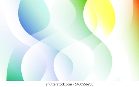 Template Creative Background With Curves Lines. For Cover Page, Landing Page, Banner. Colorful Vector Illustration.