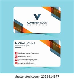 Template for a creative and clean business card