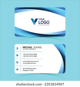 Template for a creative and clean business card
