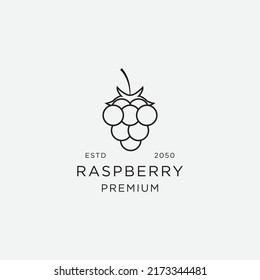 Template creative and fun raspberry logo vector