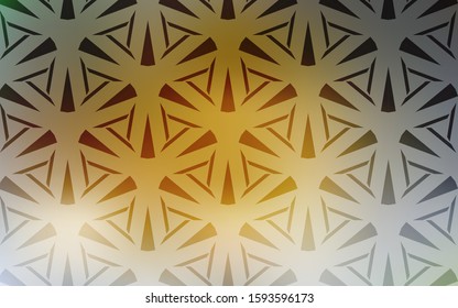  template with crystals, triangles. Beautiful illustration with triangles in nature style. Pattern for commercials.