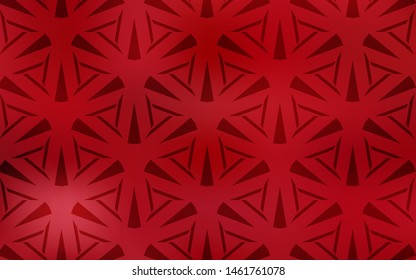  template with crystals, triangles. Decorative design in abstract style with triangles. Smart design for your adverts.