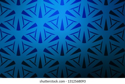  template with crystals, triangles. Glitter abstract illustration with triangular shapes. Best design for poster, banner.