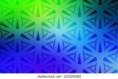  template with crystals, triangles. Glitter abstract illustration with triangular shapes. Modern template for landing page.