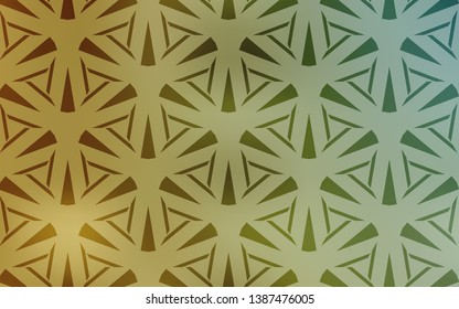  template with crystals, triangles. Glitter abstract illustration with triangular shapes. Pattern for commercials.